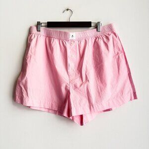 Anthropologie The Wren Boxer Short Cotton Viscose Pink XL
